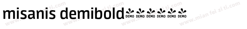 misanis demibold字体转换